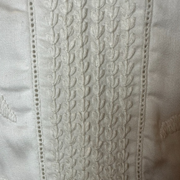 Society Amuse White Sundress with Embroidered Detail, Size XS, MSRP $68 - Picture 4 of 8